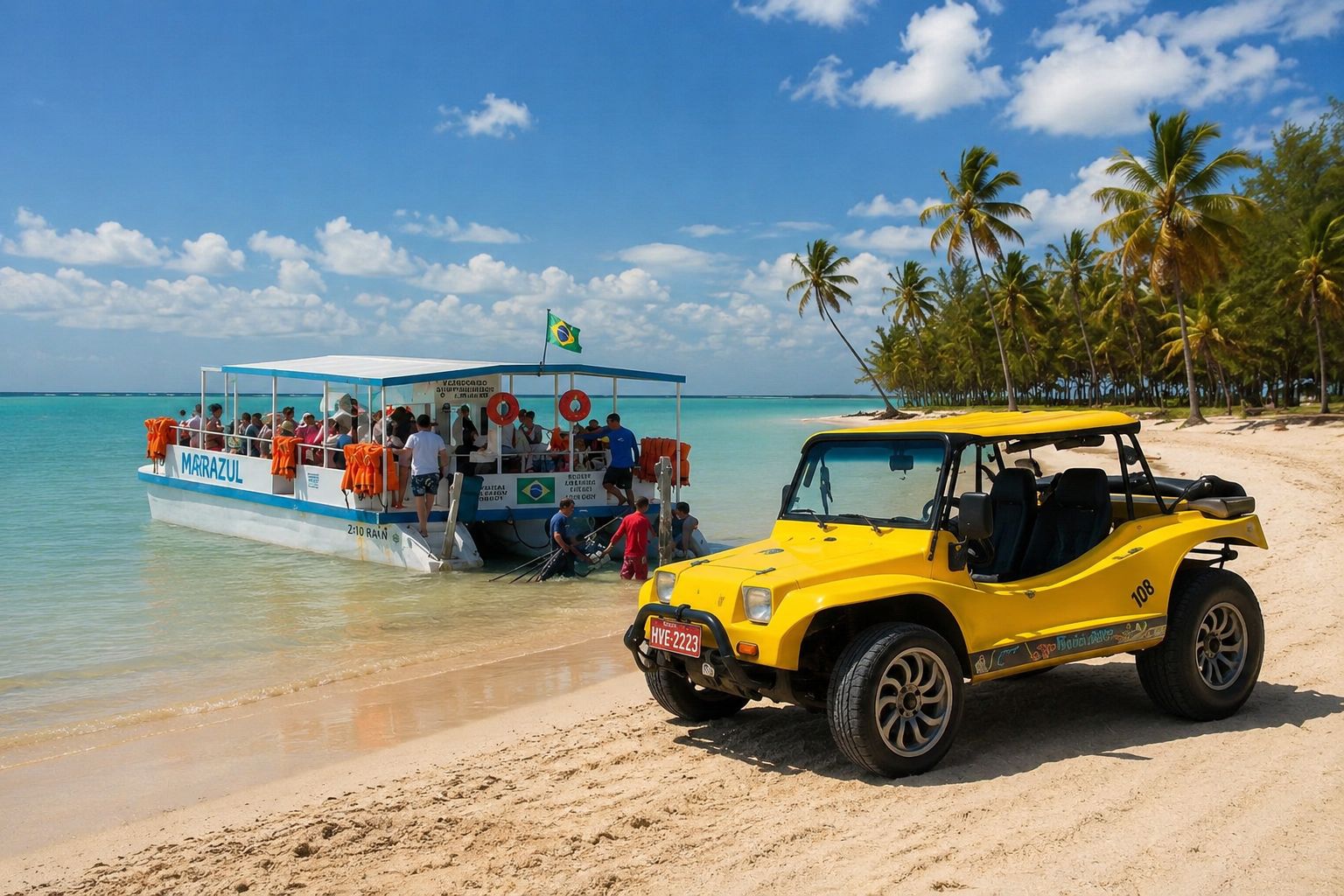 Passeios de Buggy e Barco pelo Litoral Nordestino